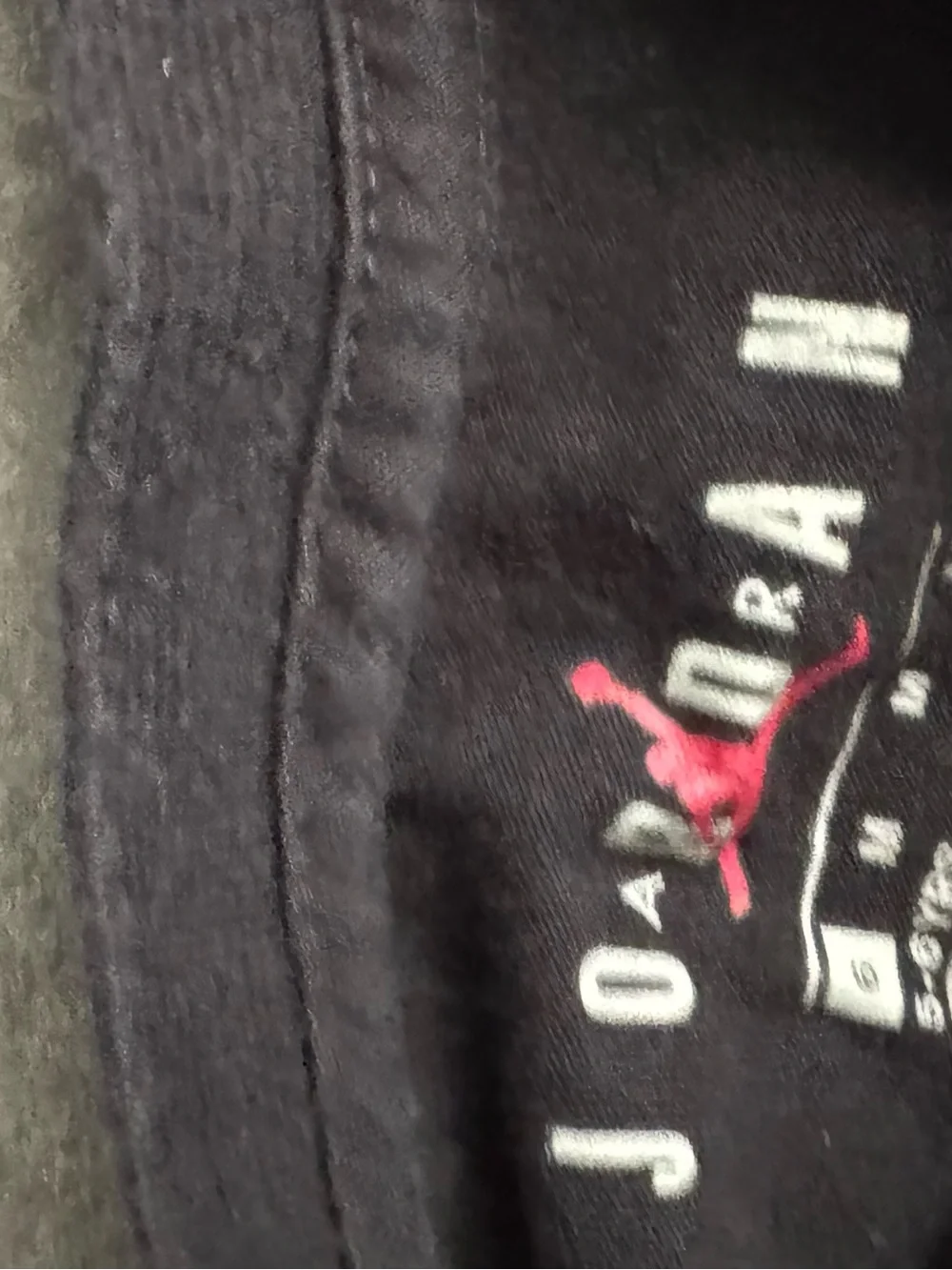 Jordan Black Tee with White Jumpman Basketball Logo